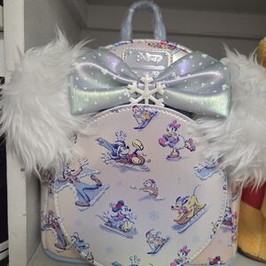 Loungefly Disney Winter Wonderland Backpack With Removable Ears
